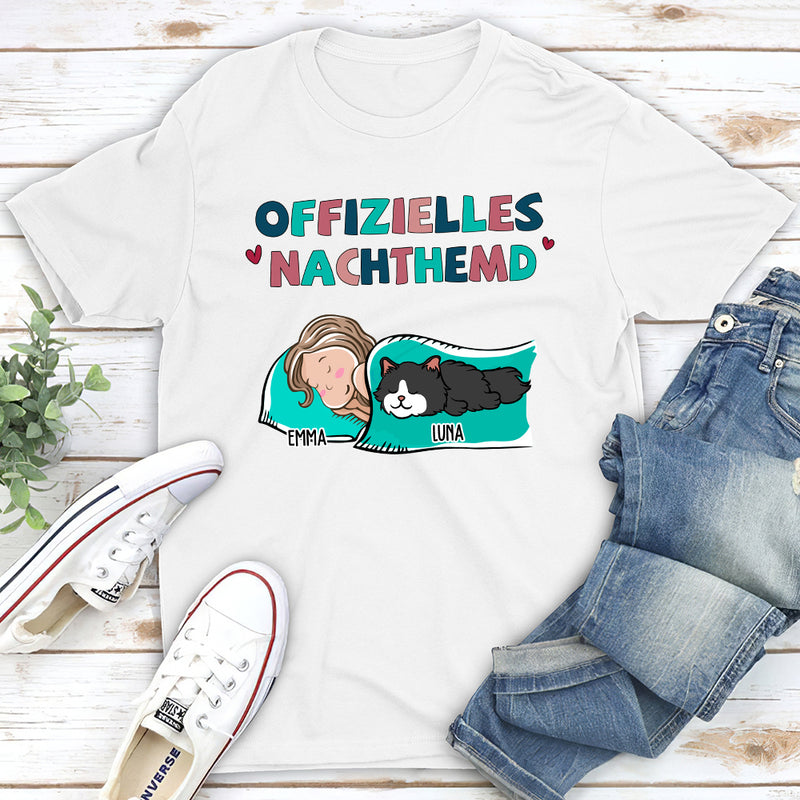 Nachthemd Für Haustierbesitzer - Personalisiertes Premium T-Shirt