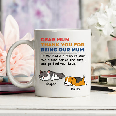 Pet Bite Butt - Personalized Custom Coffee Mug