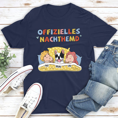 Offizielles Nachthemd Haustiere Für Paare 2 - Personalisiertes Premium T-Shirt