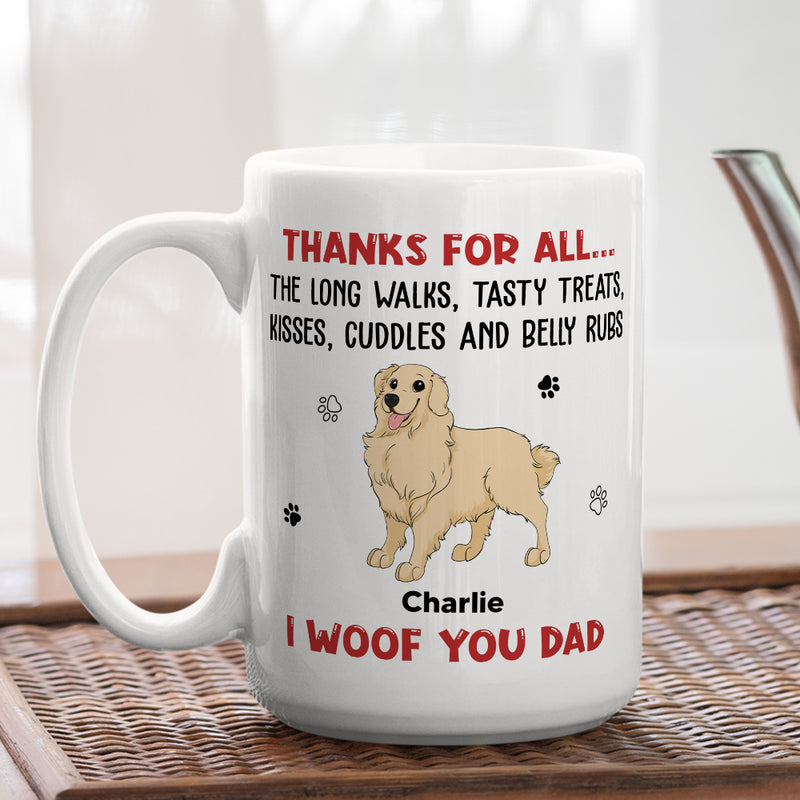 Thanks For Tasty Treats - Personalized Custom Coffee Mug