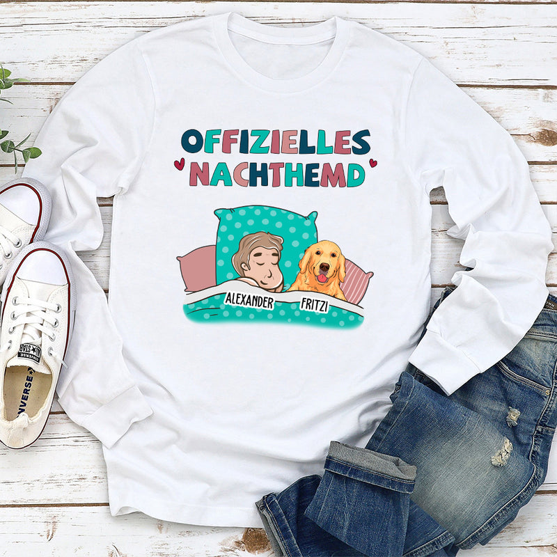 Offizielles Nachthemd - Personalisiertes Langarm T-Shirt