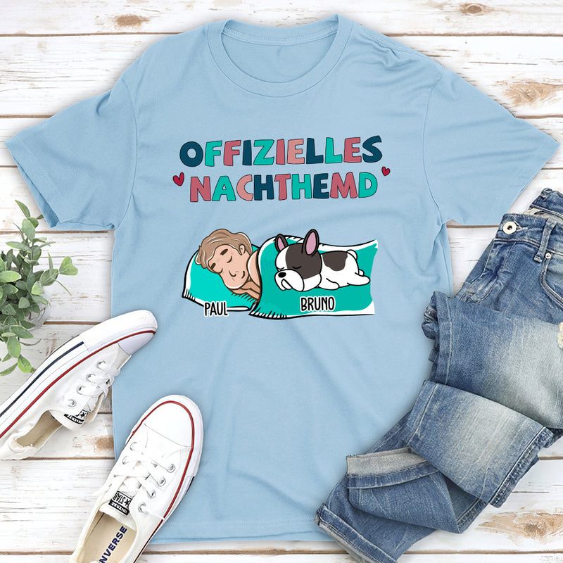 Nachthemd Für Hundebesitzer - Personalisiertes Premium T-Shirt