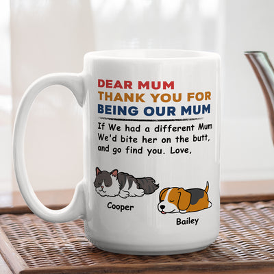 Pet Bite Butt - Personalized Custom Coffee Mug