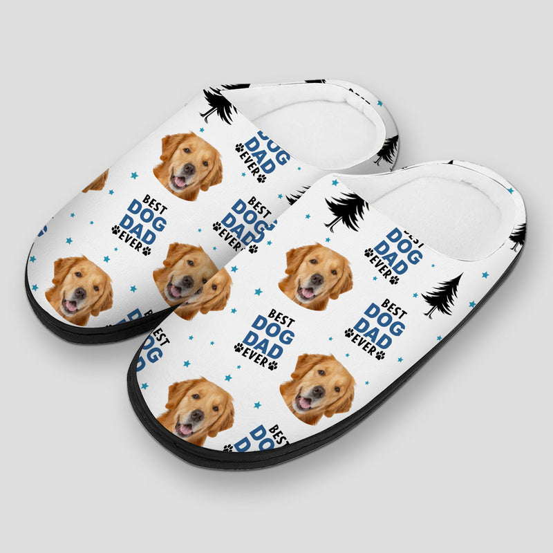 Best Dog Dad Mom - Personalized Custom Plush Slippers