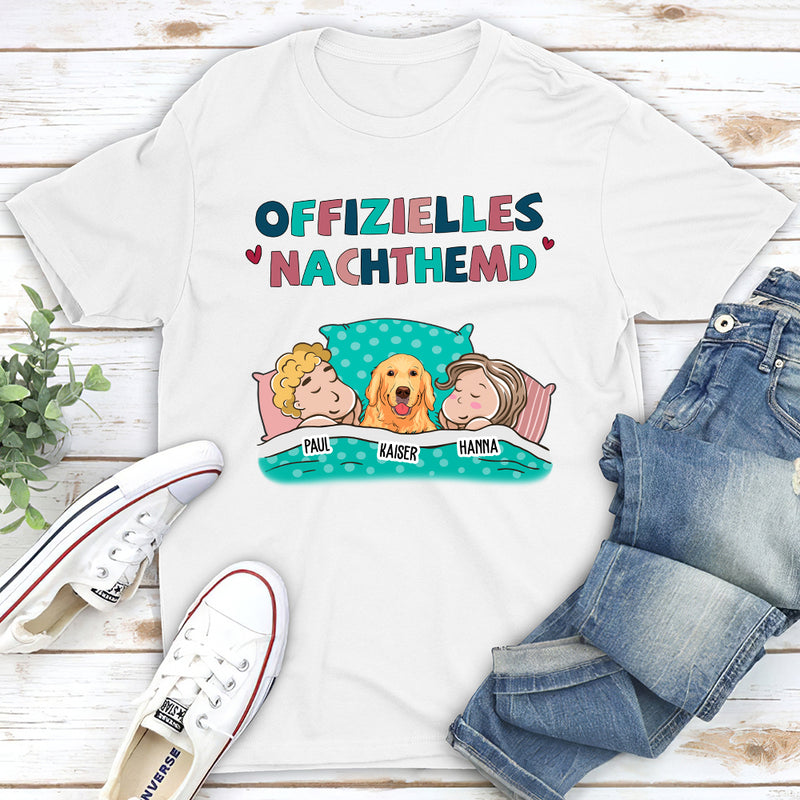 Offizielles Nachthemd Für Paare - Personalisiertes Premium T-Shirt