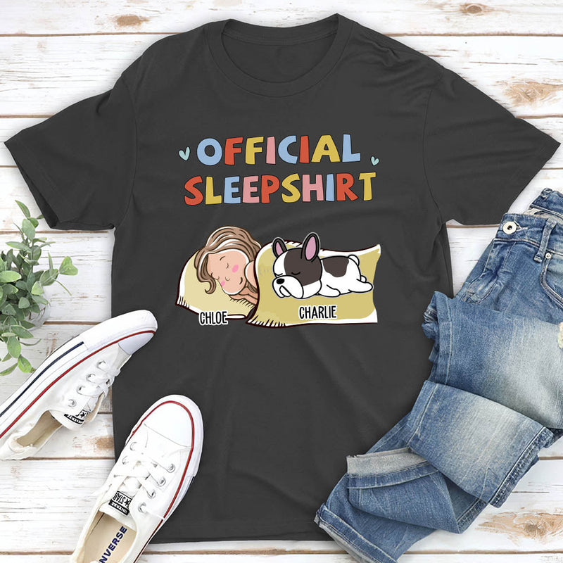 Sleeping Dog Sleepshirt Version 2 - Personalized Custom Fluorescent T-shirt