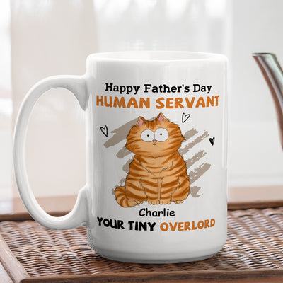 To My Human Servant - Personalized Custom Coffee Mug