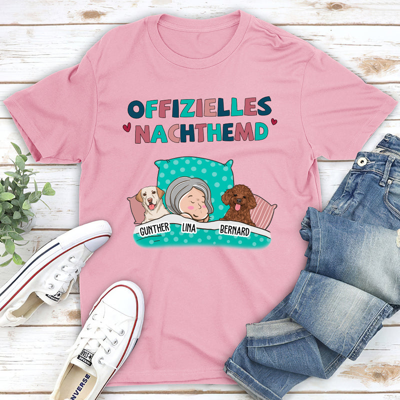 Offizielles Nachthemd - Personalisiertes Unisex T-Shirt