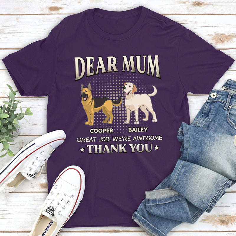 Dad We Are Awesome - Personalized Custom Premium T-shirt