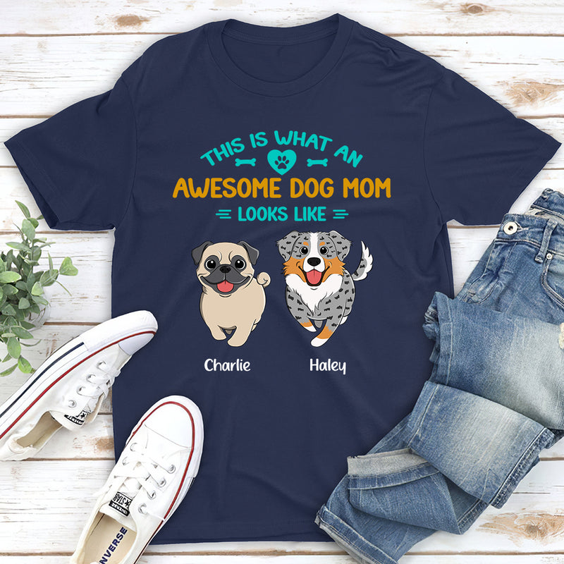 What An Awesome Dog Dad - Personalized Custom Unisex T-shirt