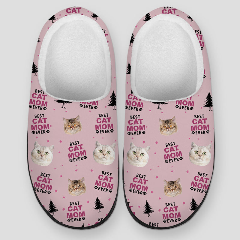 Best Dog Dad Mom - Personalized Custom Plush Slippers