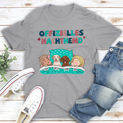 Offizielles Nachthemd Für Paare - Personalisiertes Unisex T-Shirt