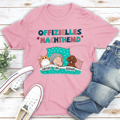 Offizielles Nachthemd Für Haustierbesitzer - Personalisiertes Premium T-Shirt