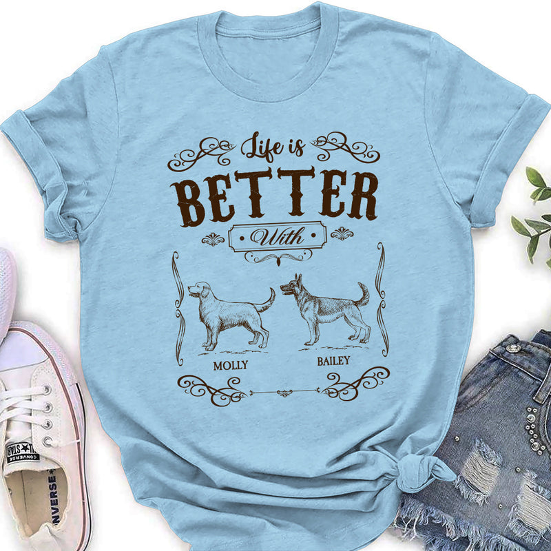 Life Is Better Vintage  - Personalized Custom Women&