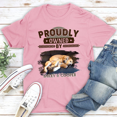 Proudly Owned By Photo - Personalized Custom Unisex T-shirt