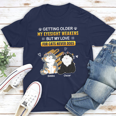 My Love For Cats - Personalized Custom Unisex T-shirt