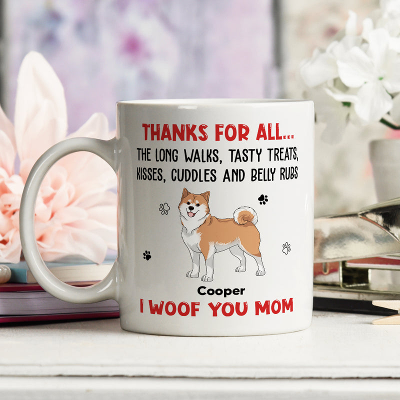 Thanks For Tasty Treats - Personalized Custom Coffee Mug