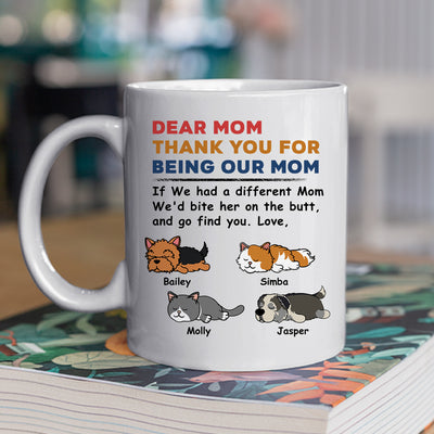 Pet Bite Butt - Personalized Custom Coffee Mug