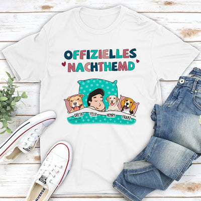 Offizielles Nachthemd - Personalisiertes Unisex T-Shirt