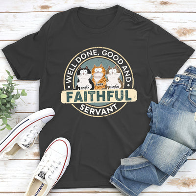 Certificate Of A Cat Servant - Personalized Custom Unisex T-shirt