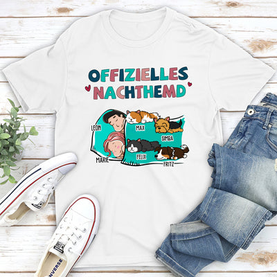 Nachthemd Haustiere Für Paare - Personalisiertes Unisex T-Shirt