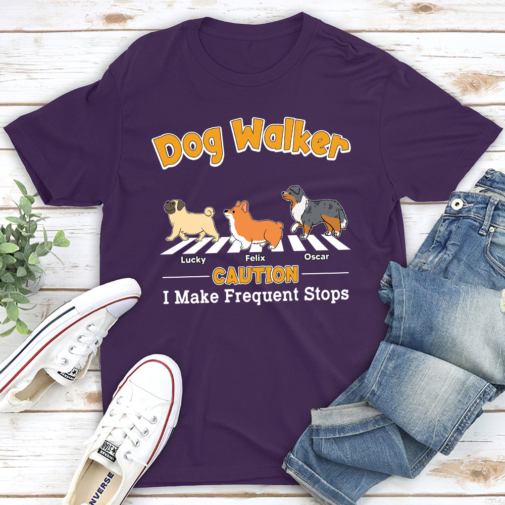 Frequent Stops Personalized Dogs Parent Custom Unisex T-shirt