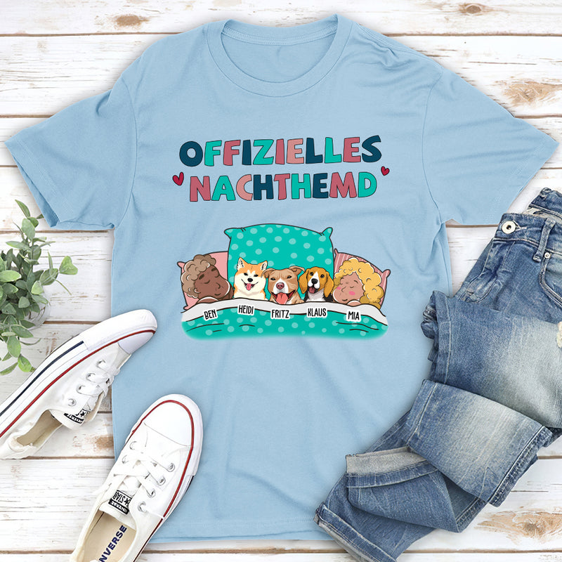 Offizielles Nachthemd Für Paare - Personalisiertes Unisex T-Shirt