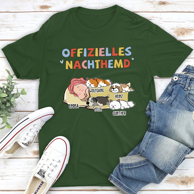 Nachthemd Für Haustierbesitzer 2 - Personalisiertes Premium T-Shirt