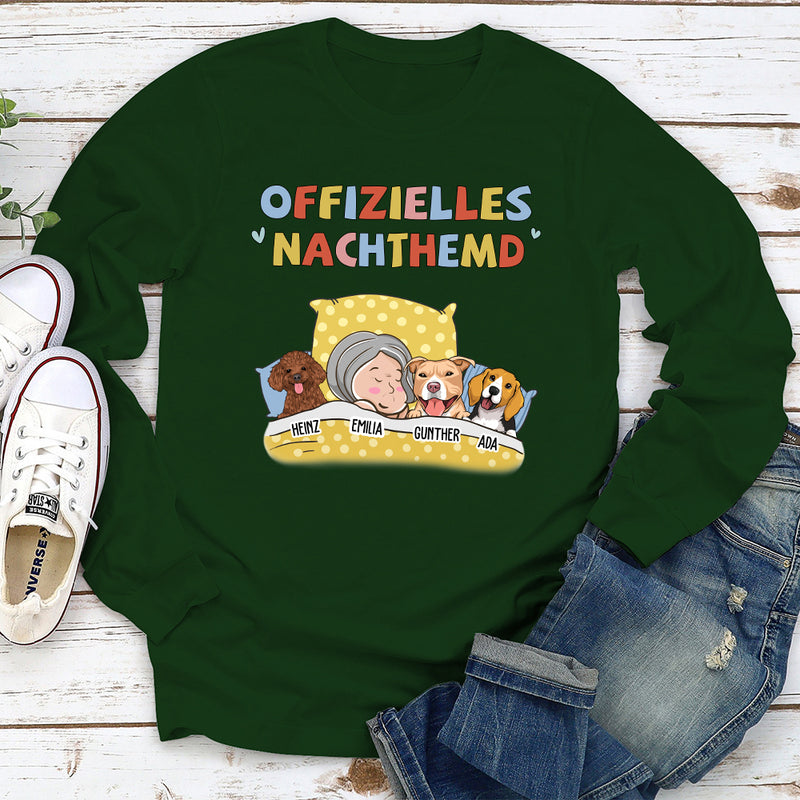 Offizielles Nachthemd 2 - Personalisiertes Langarm T-shirt