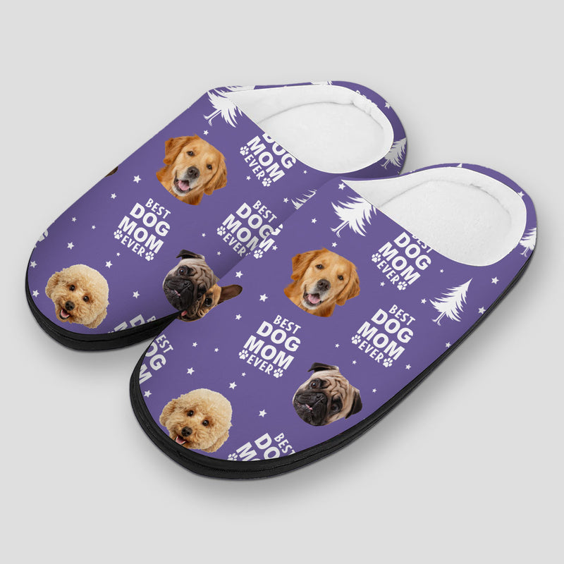 Best Dog Dad Mom - Personalized Custom Plush Slippers