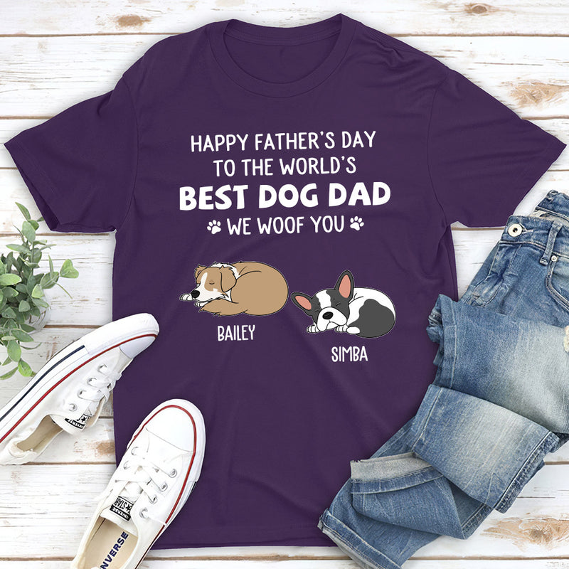 Woof You So Much Daddy - Personalized Custom Premium T-shirt