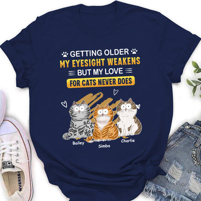 My Love For Cats - Personalized Custom Women's T-shirt