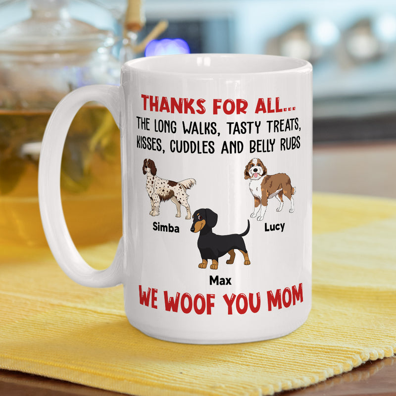 Thanks For Tasty Treats - Personalized Custom Coffee Mug