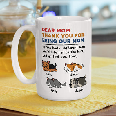 Pet Bite Butt - Personalized Custom Coffee Mug