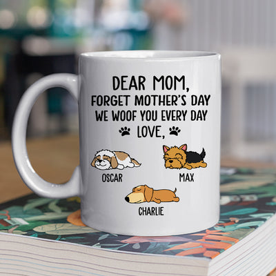 Woof You Dad - Personalized Custom Coffee Mug