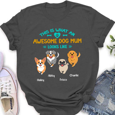 What An Awesome Dog Dad- Personalized Custom Women's T-shirt