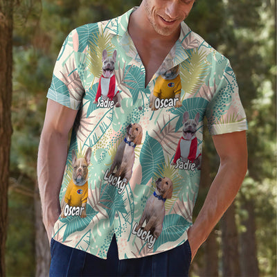 Summer Vacation Dog Photo - Personalized Custom Hawaiian Shirt
