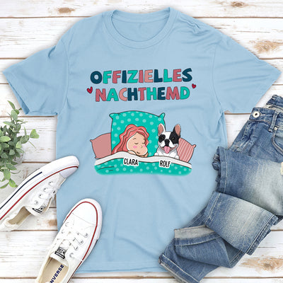 Offizielles Nachthemd - Personalisiertes Unisex T-Shirt