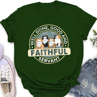 Certificate Of A Cat Servant - Personalized Custom Women's T-shirt