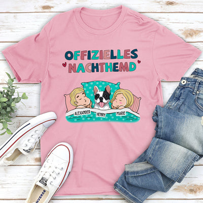 Offizielles Nachthemd Für Paare - Personalisiertes Premium T-Shirt