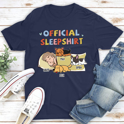 Sleeping Dog Sleepshirt Version 2 - Personalized Custom Fluorescent T-shirt