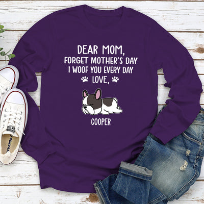 Woof You Dad  - Personalized Custom Long Sleeve T-shirt