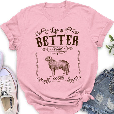Life Is Better Vintage  - Personalized Custom Women's T-shirt