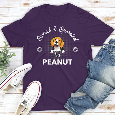 Operated By Dog - Personalized Custom Premium T-shirt