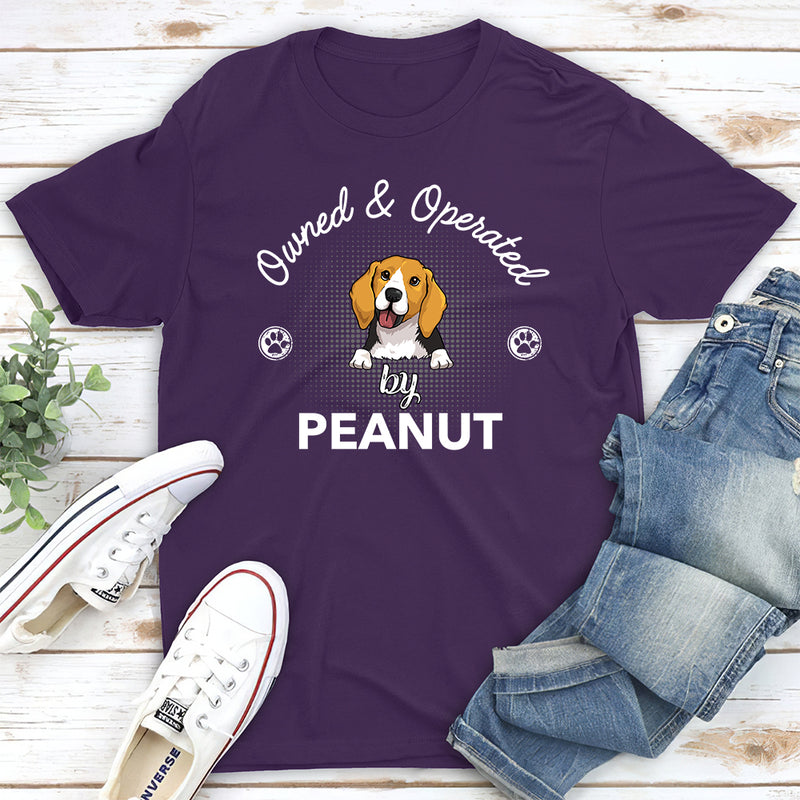 Operated By Dog - Personalized Custom Premium T-shirt