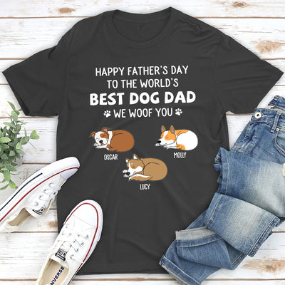 Woof You So Much Daddy - Personalized Custom Premium T-shirt