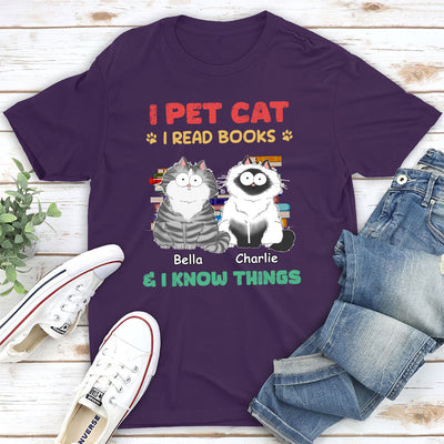 I Pet Cats - Personalized Custom Unisex T-shirt