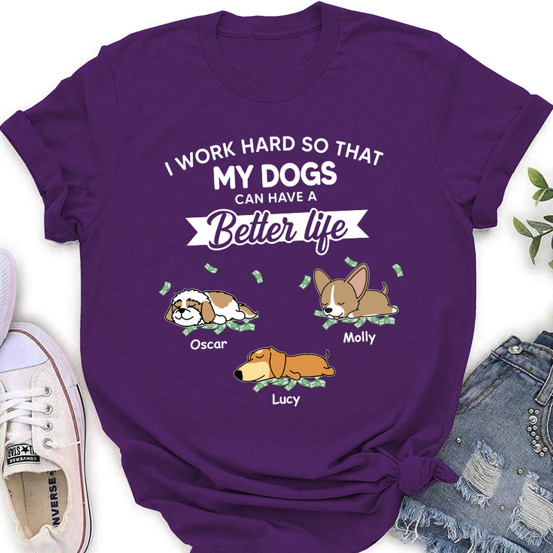 Work Hard For My Baby - Personalized Custom Women&