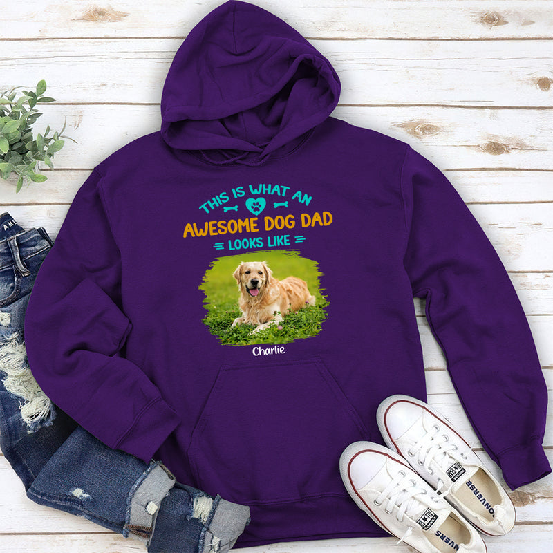 What An Awesome Dog Dad - Personalized Custom Hoodie