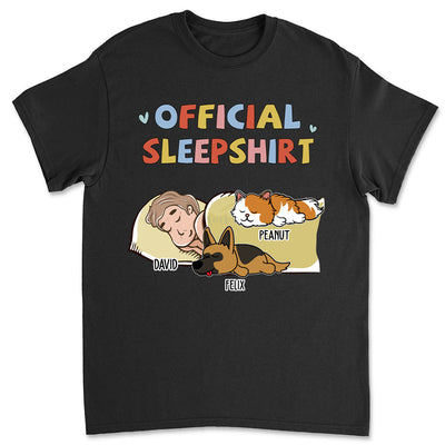 Sleeping Pet Sleepshirt Version 2 - Personalized Custom Premium T-shirt